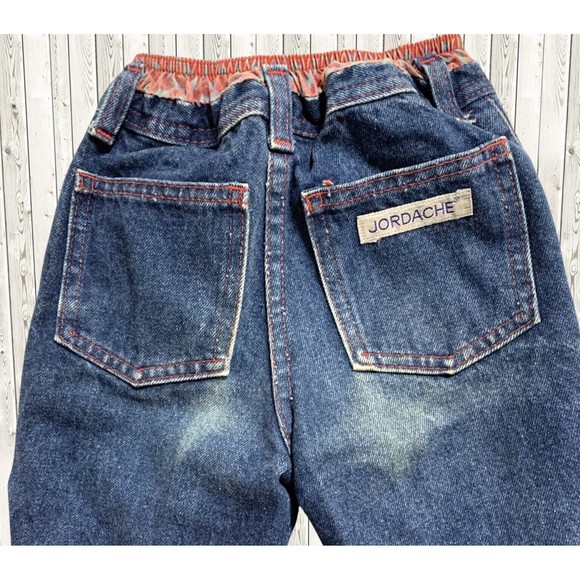 Vintage 1980's GIRLS KIDS Size 6X JORDACHE 2 Piece Jeans Vest Outfit Horse Head - Picture 8 of 12